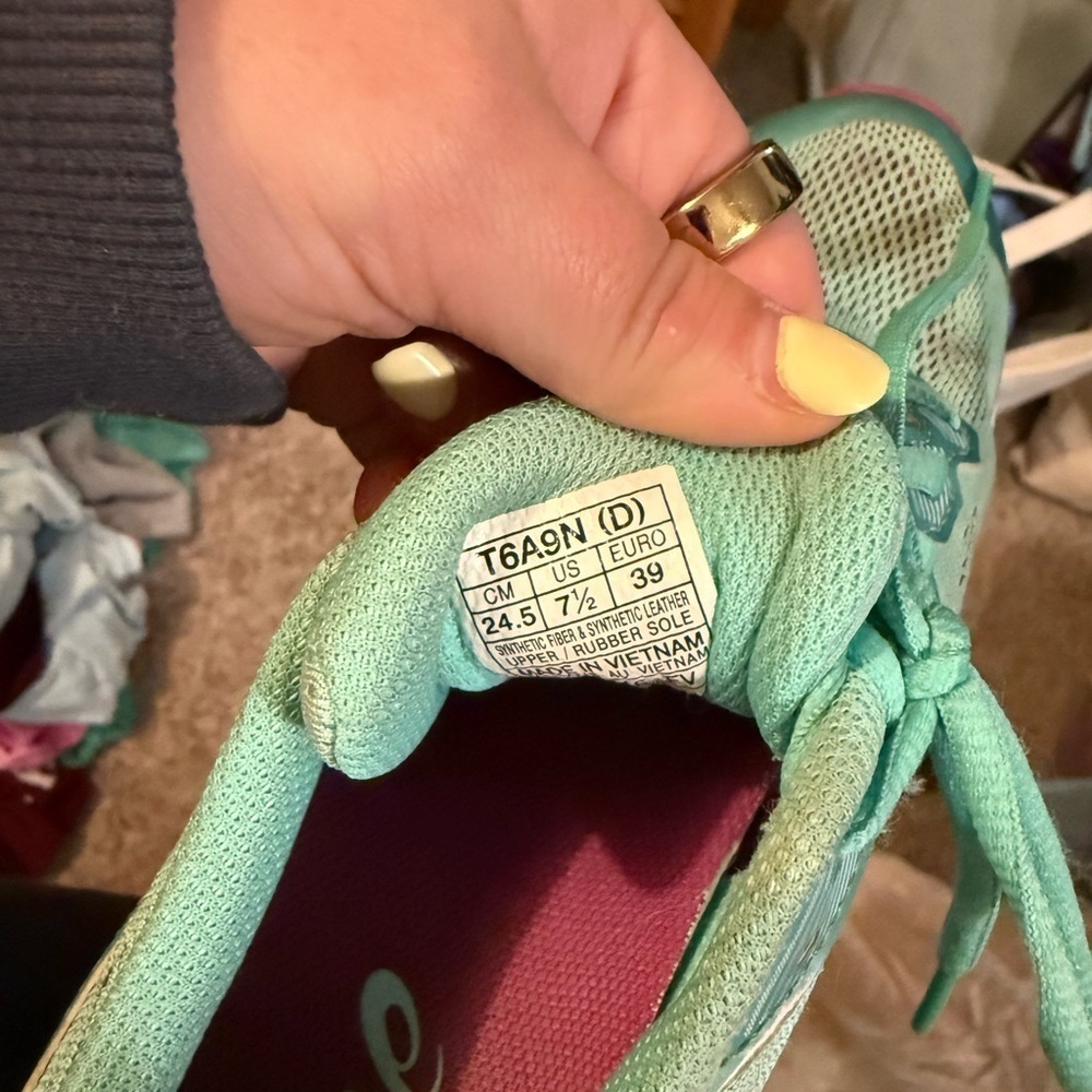 ASICS Women's Teal Running Shoes - Picture 5 of 5